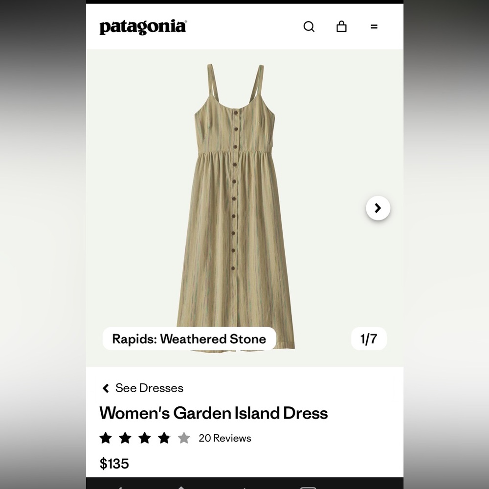 Blue Button-Front Women's Sundress